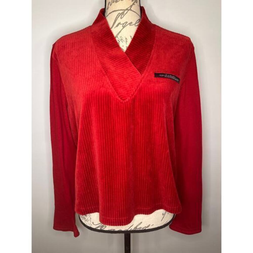 Harley Davidson velour long sleeve top XL